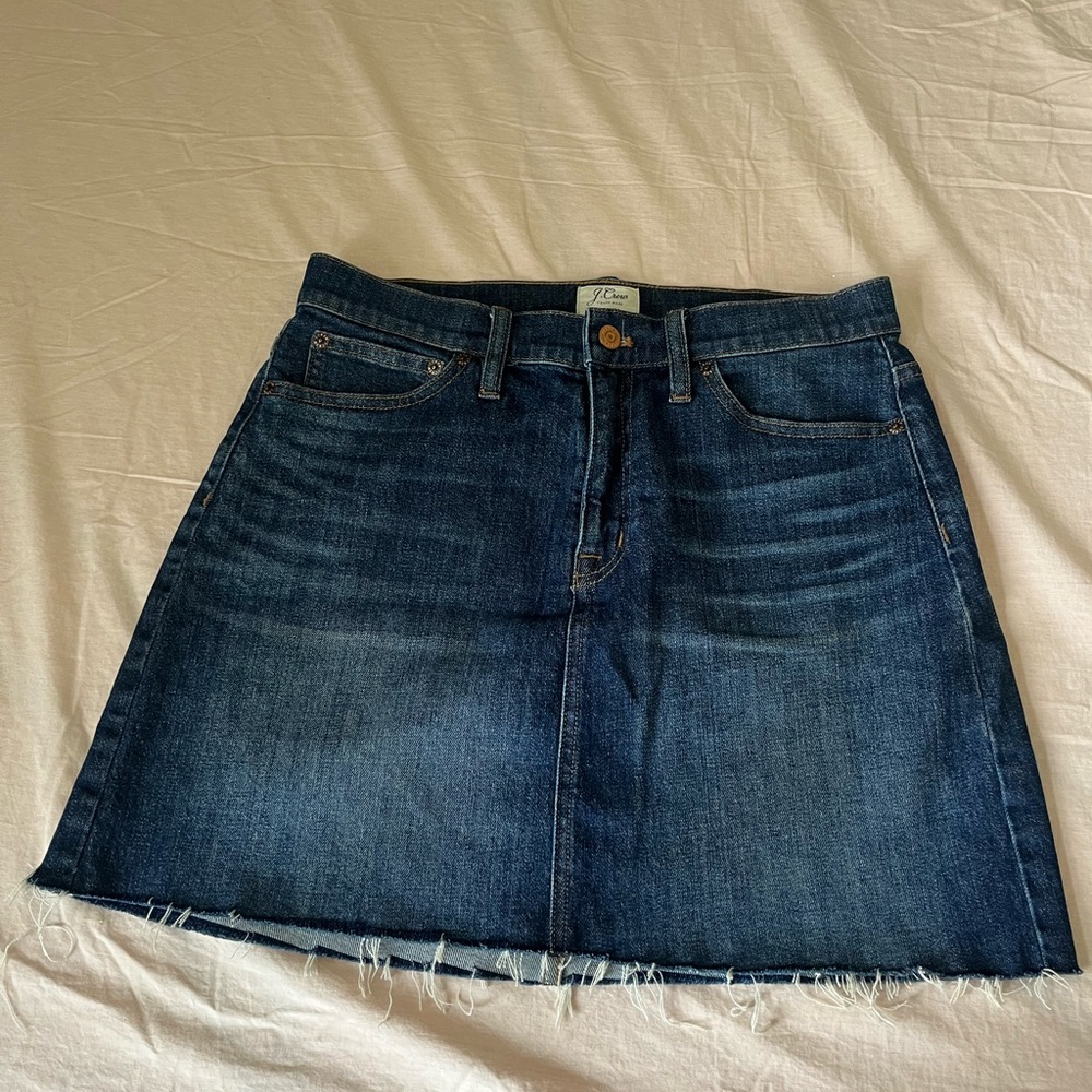 J.crew. Jean skirt. Gently used.